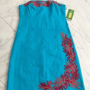 NWT Lilly Pulitzer strapless dress 00